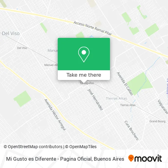 Mapa de Mi Gusto es Diferente - Pagina Oficial