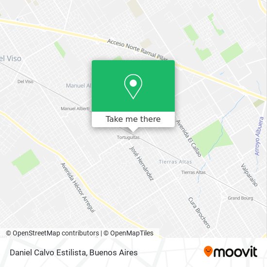 Mapa de Daniel Calvo Estilista