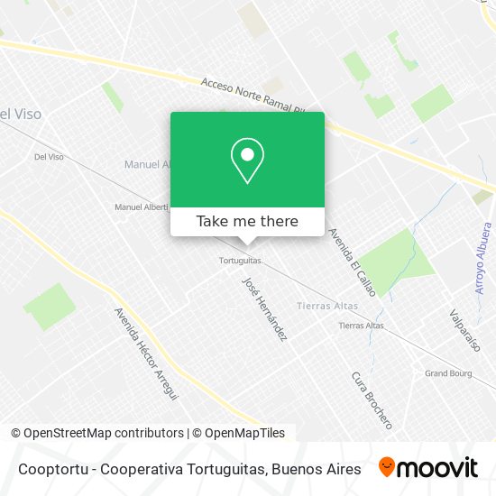 Cooptortu - Cooperativa Tortuguitas map