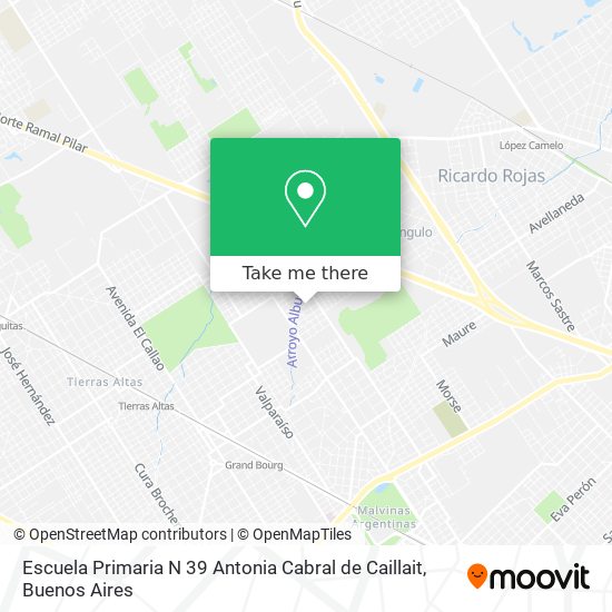 Mapa de Escuela Primaria N 39 Antonia Cabral de Caillait