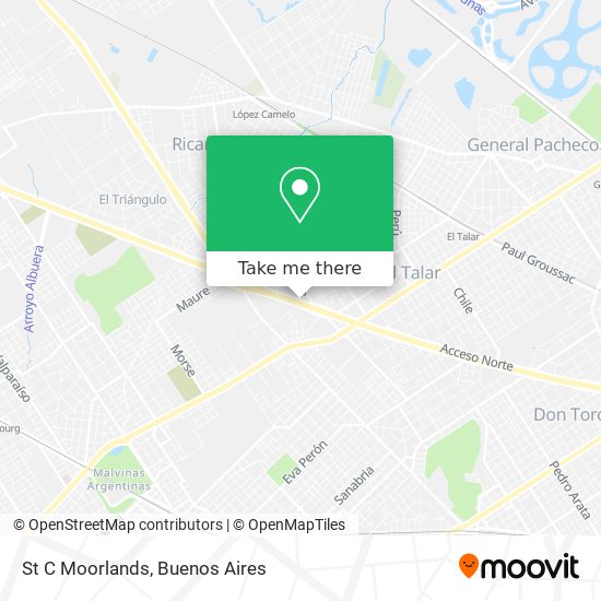 St C Moorlands map