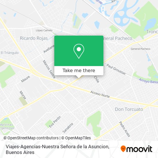 Viajes-Agencias-Nuestra Señora de la Asuncion map