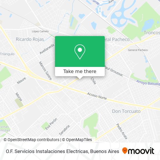 O.F. Servicios Instalaciones Electricas map