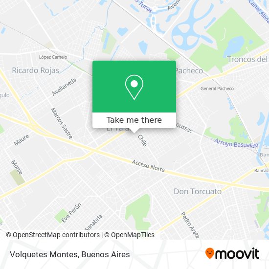 Volquetes Montes map