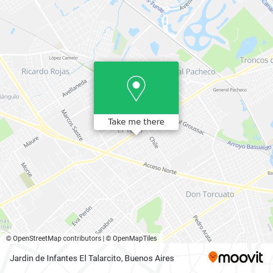 Jardin de Infantes El Talarcito map