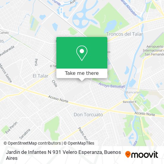 Mapa de Jardin de Infantes N 931 Velero Esperanza