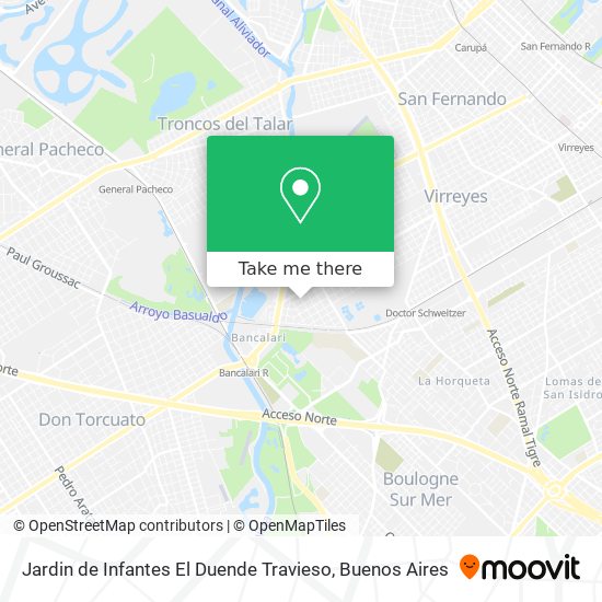 Jardin de Infantes El Duende Travieso map