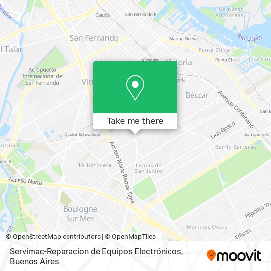 Mapa de Servimac-Reparacion de Equipos Electrónicos