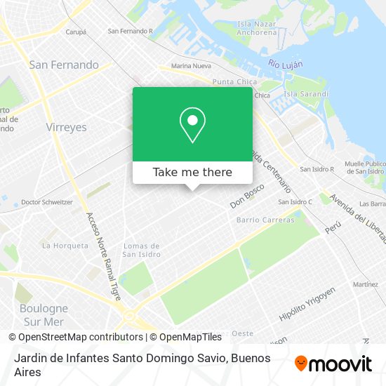 Jardin de Infantes Santo Domingo Savio map