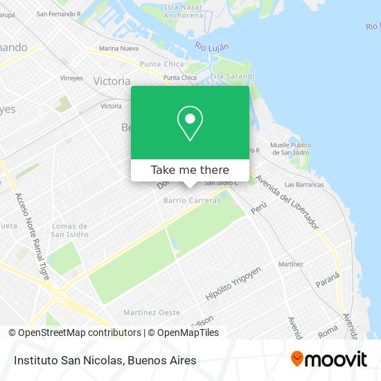 Mapa de Instituto San Nicolas