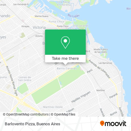 Barlovento Pizza map