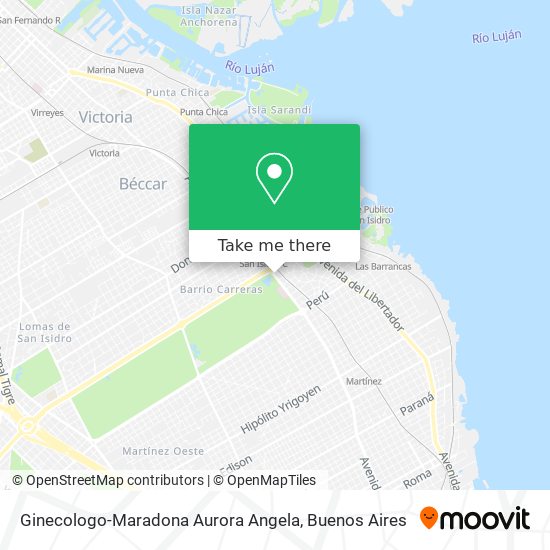 Ginecologo-Maradona Aurora Angela map