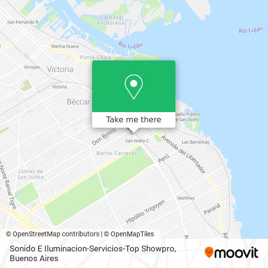 Sonido E Iluminacion-Servicios-Top Showpro map