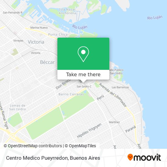 Centro Medico Pueyrredon map