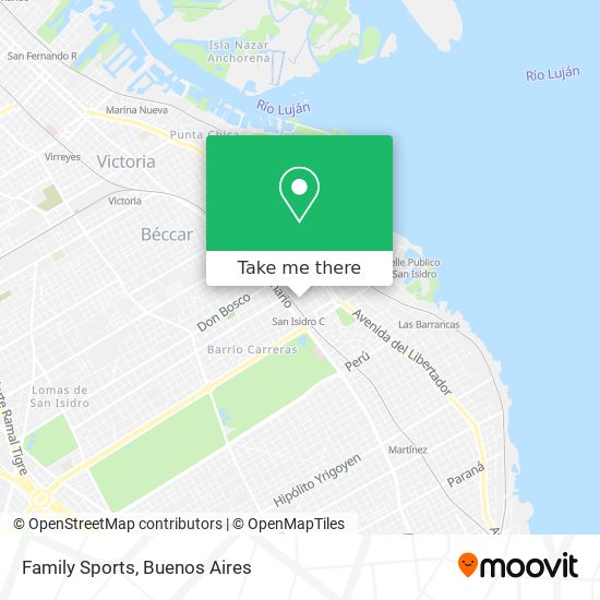 Family Sports map