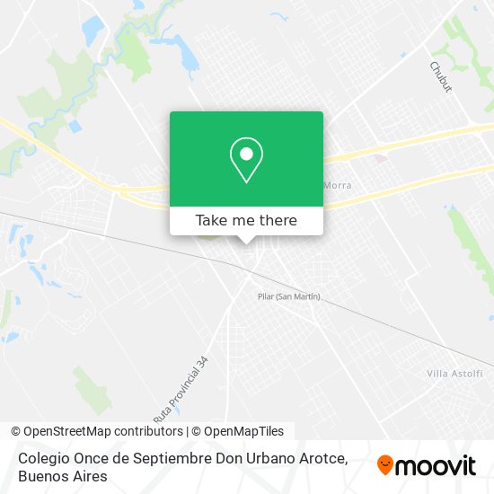 Colegio Once de Septiembre Don Urbano Arotce map