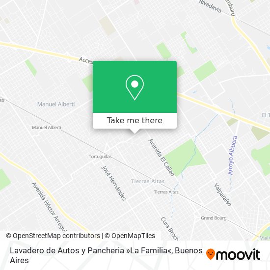 Lavadero de Autos y Pancheria »La Familia« map