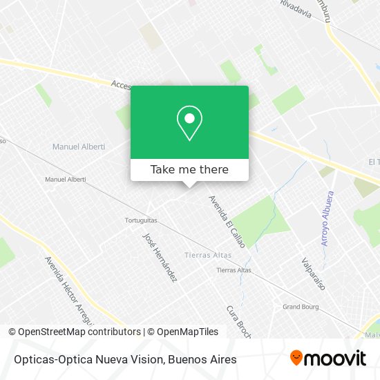 Opticas-Optica Nueva Vision map