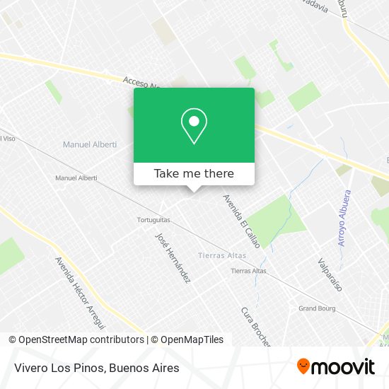 Mapa de Vivero Los Pinos