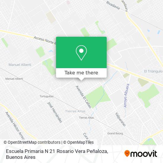 Mapa de Escuela Primaria N 21 Rosario Vera Peñaloza