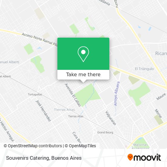 Souvenirs Catering map