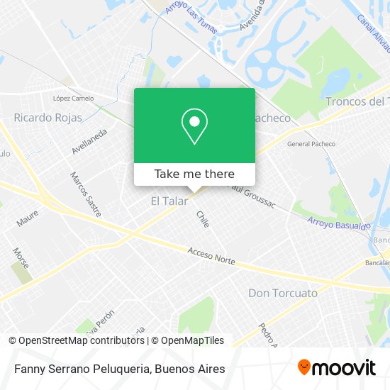 Fanny Serrano Peluqueria map