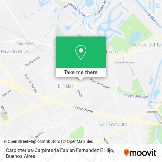 Carpinterias-Carpinteria Fabian Fernandez E Hijo map