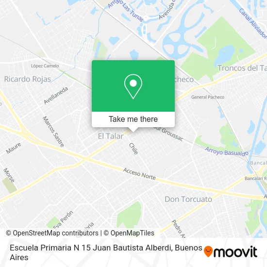 Escuela Primaria N 15 Juan Bautista Alberdi map