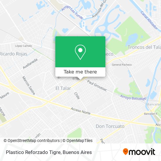 Mapa de Plastico Reforzado Tigre