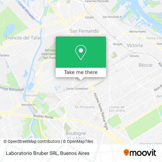 Mapa de Laboratorio Bruber SRL