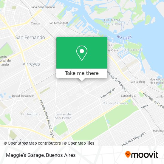 Mapa de Maggie's Garage