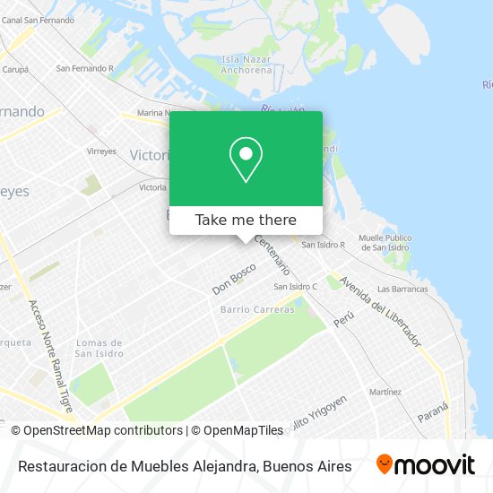 Mapa de Restauracion de Muebles Alejandra