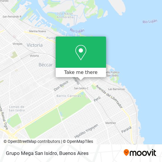 Mapa de Grupo Mega San Isidro