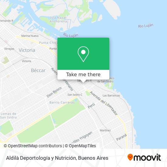 Aldilà Deportología y Nutrición map