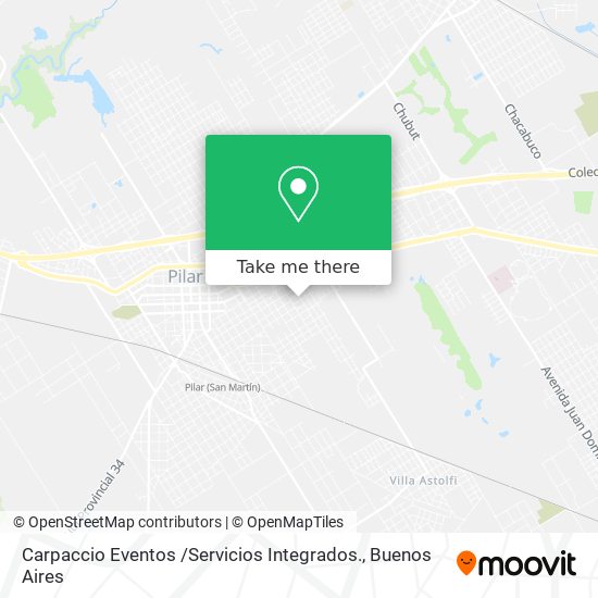 Mapa de Carpaccio Eventos /Servicios Integrados.