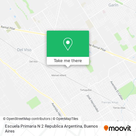 Escuela Primaria N 2 Republica Argentina map