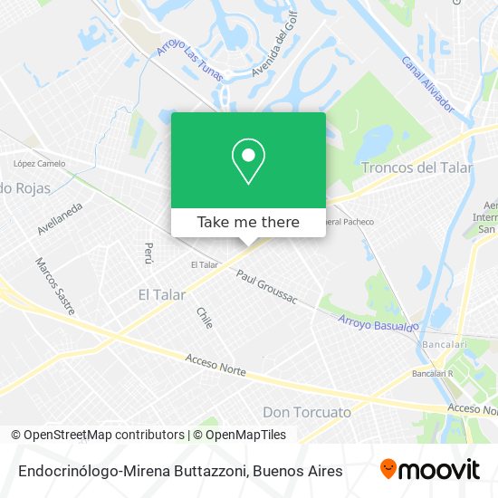 Endocrinólogo-Mirena Buttazzoni map