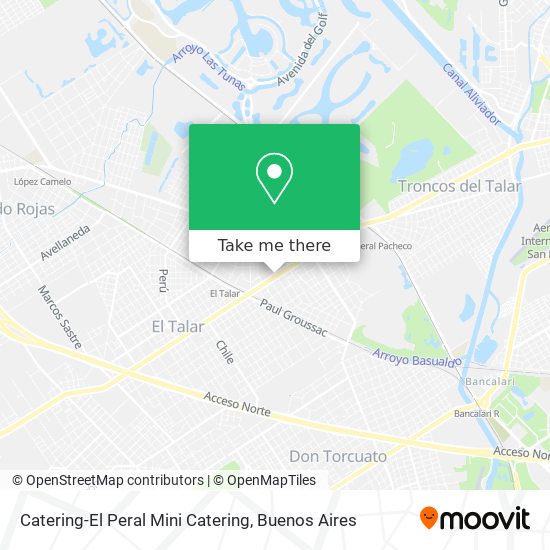 Catering-El Peral Mini Catering map