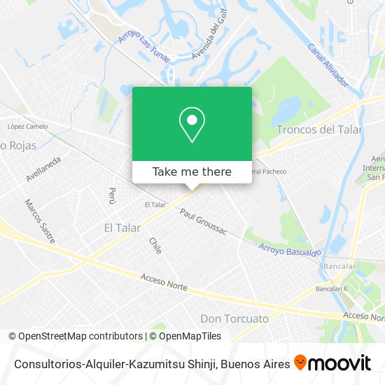 Mapa de Consultorios-Alquiler-Kazumitsu Shinji