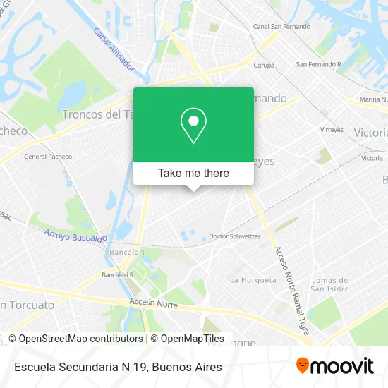 Escuela Secundaria N 19 map