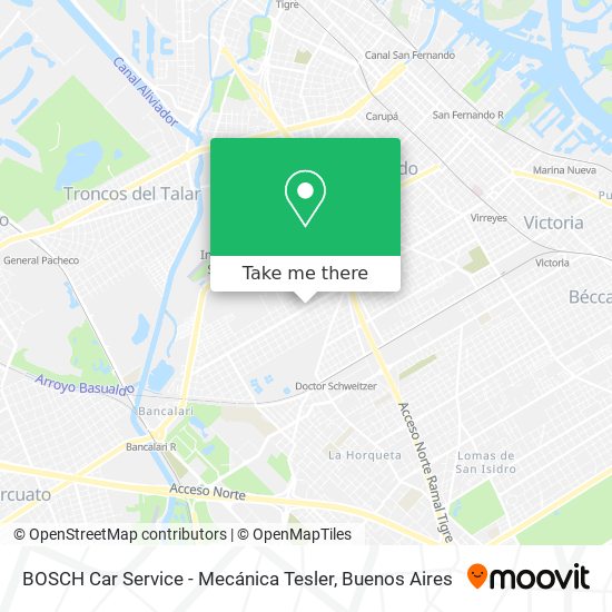 BOSCH Car Service - Mecánica Tesler map