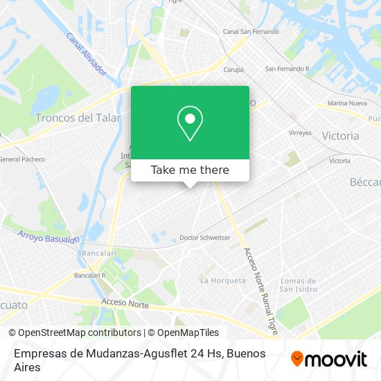 Mapa de Empresas de Mudanzas-Agusflet 24 Hs