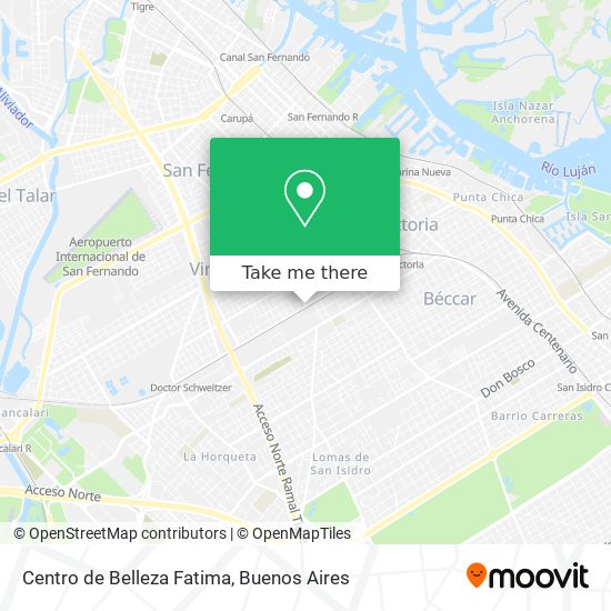 Mapa de Centro de Belleza Fatima