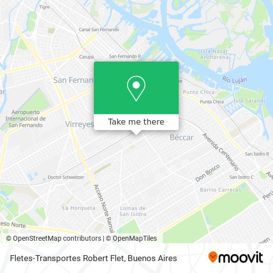 Fletes-Transportes Robert Flet map