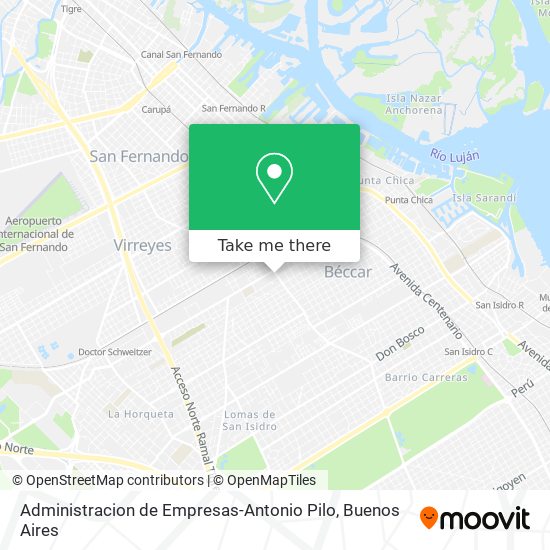 Administracion de Empresas-Antonio Pilo map