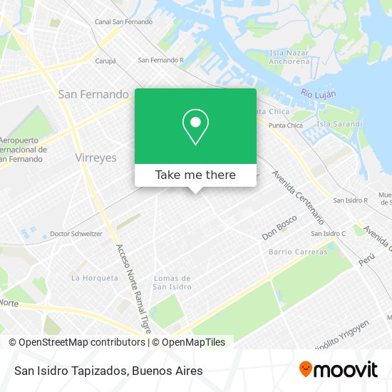 San Isidro Tapizados map