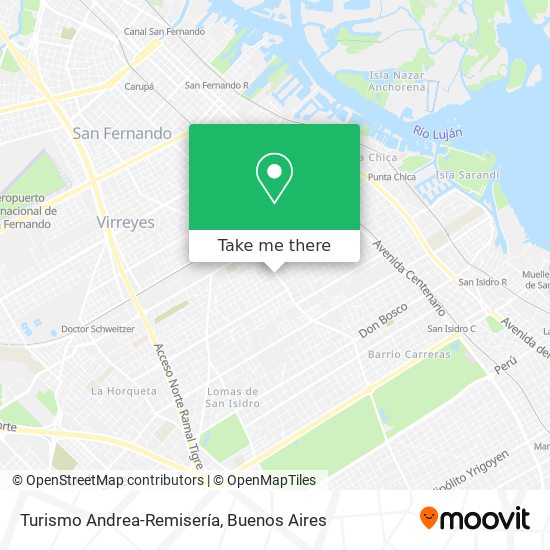 Mapa de Turismo Andrea-Remisería