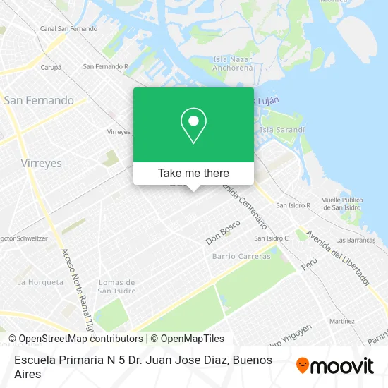 Escuela Primaria N 5 Dr. Juan Jose Diaz map