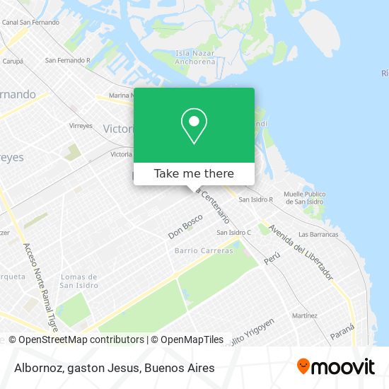 Albornoz, gaston Jesus map