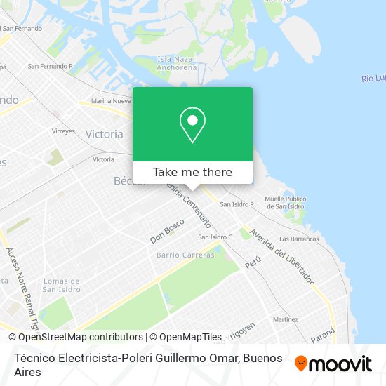 Técnico Electricista-Poleri Guillermo Omar map